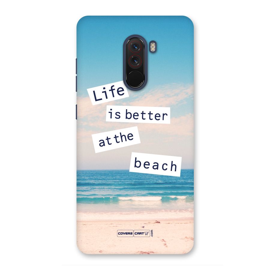 Life is better at the Beach Back Case for Poco F1