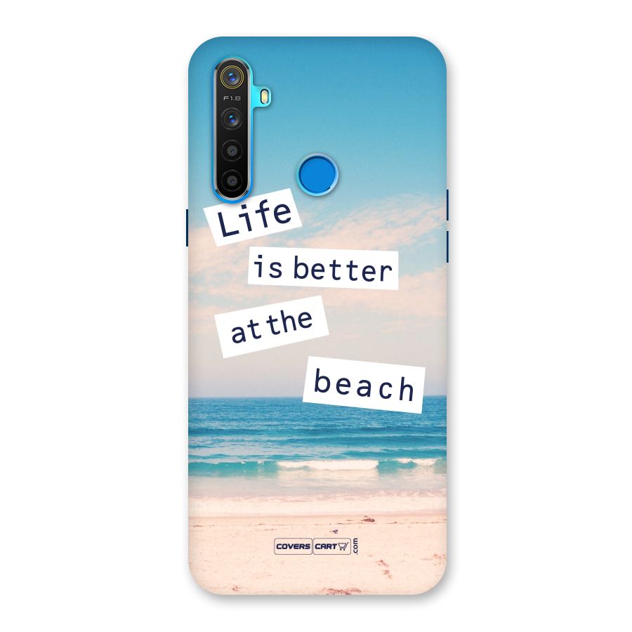 Life is better at the Beach Back Case for Realme 5
