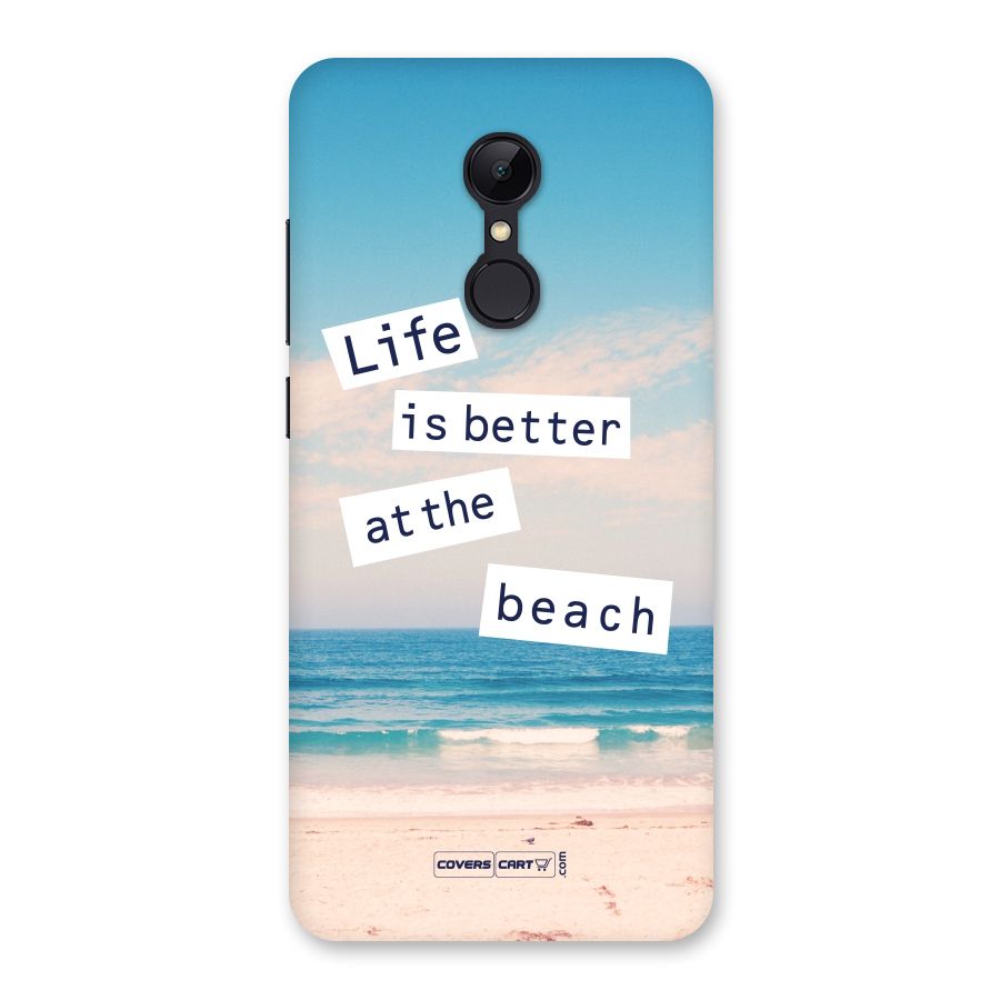 Life is better at the Beach Back Case for Redmi 5