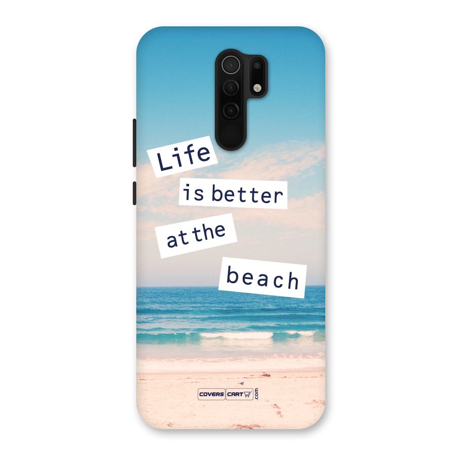 Life is better at the Beach Back Case for Redmi 9 Prime