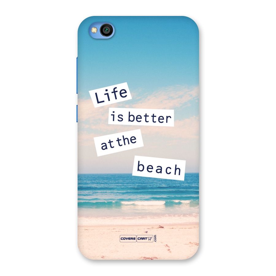Life is better at the Beach Back Case for Redmi Go