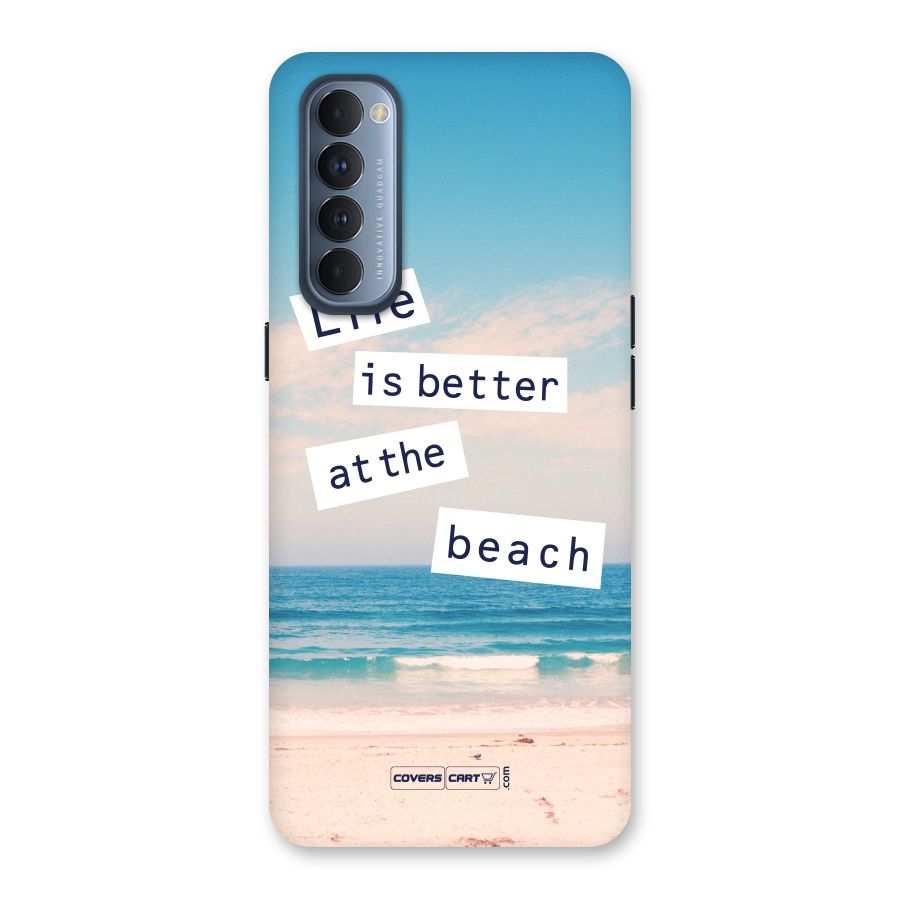 Life is better at the Beach Back Case for Reno4 Pro