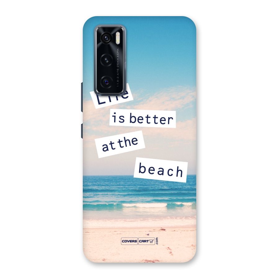 Life is better at the Beach Back Case for Vivo V20 SE