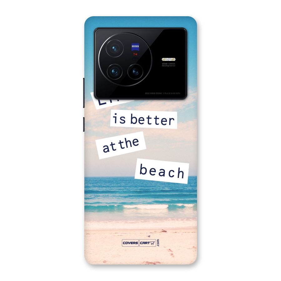 Life is better at the Beach Back Case for Vivo X80