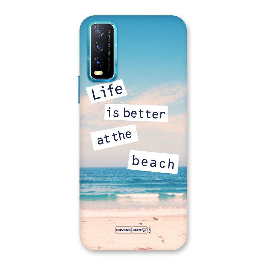 Life is better at the Beach Back Case for Vivo Y20G