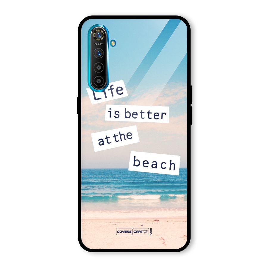 Life is better at the Beach Glass Back Case for Realme XT