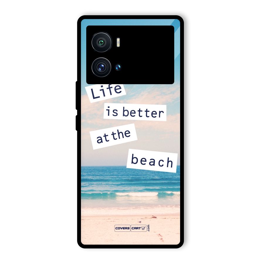 Life is better at the Beach Glass Back Case for Vivo iQOO 9 Pro