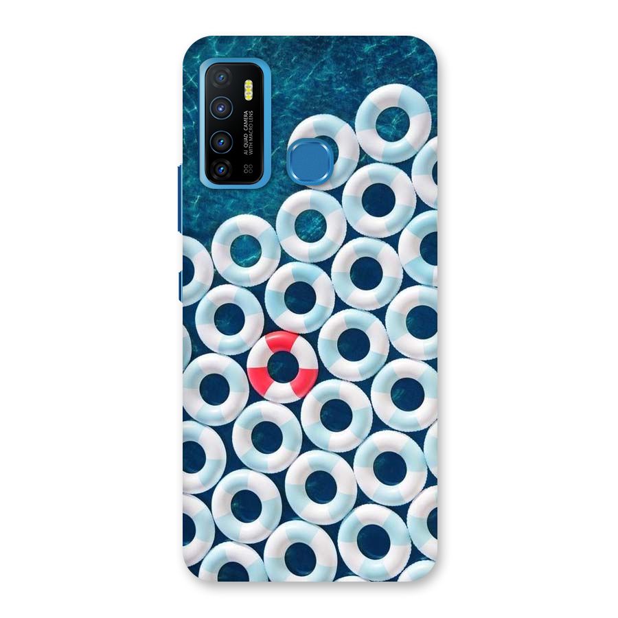 Light Blue Allure Back Case for Infinix Hot 9