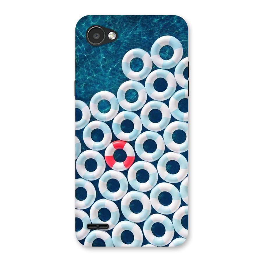 Light Blue Allure Back Case for LG Q6