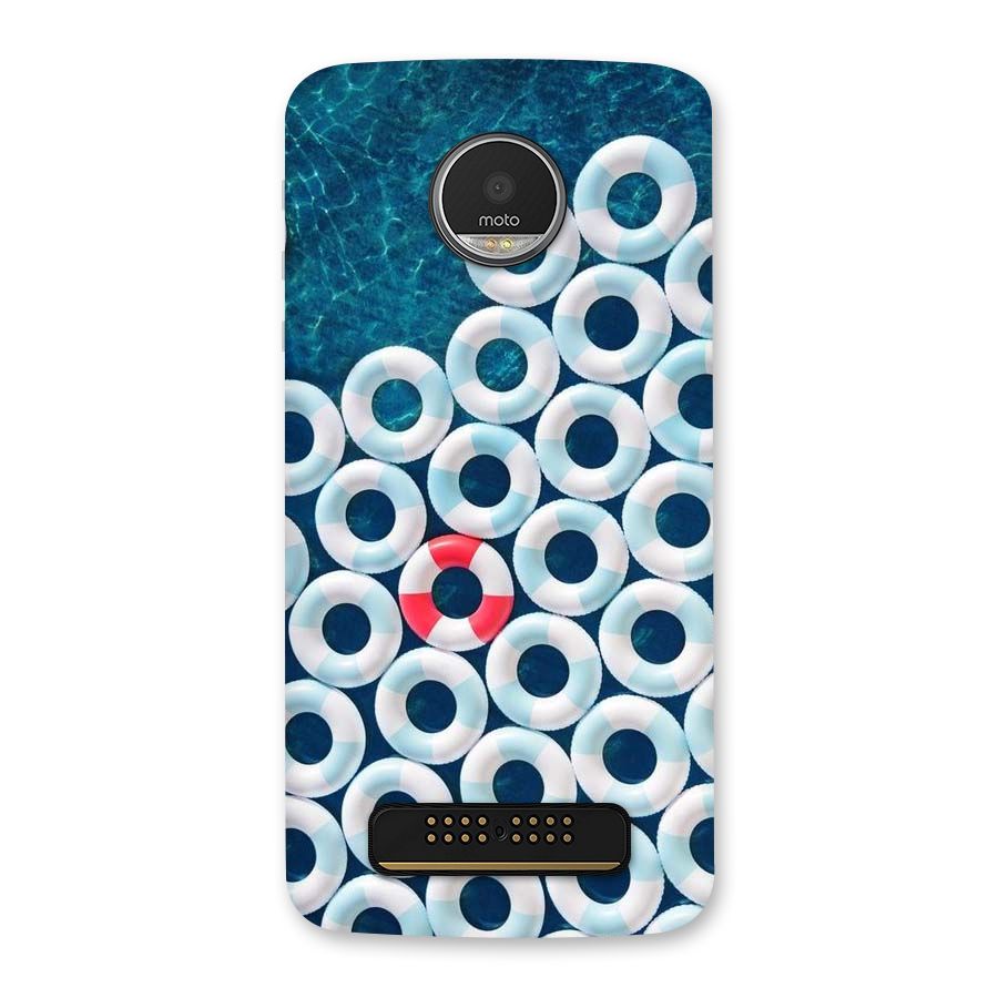 Light Blue Allure Back Case for Moto Z Play