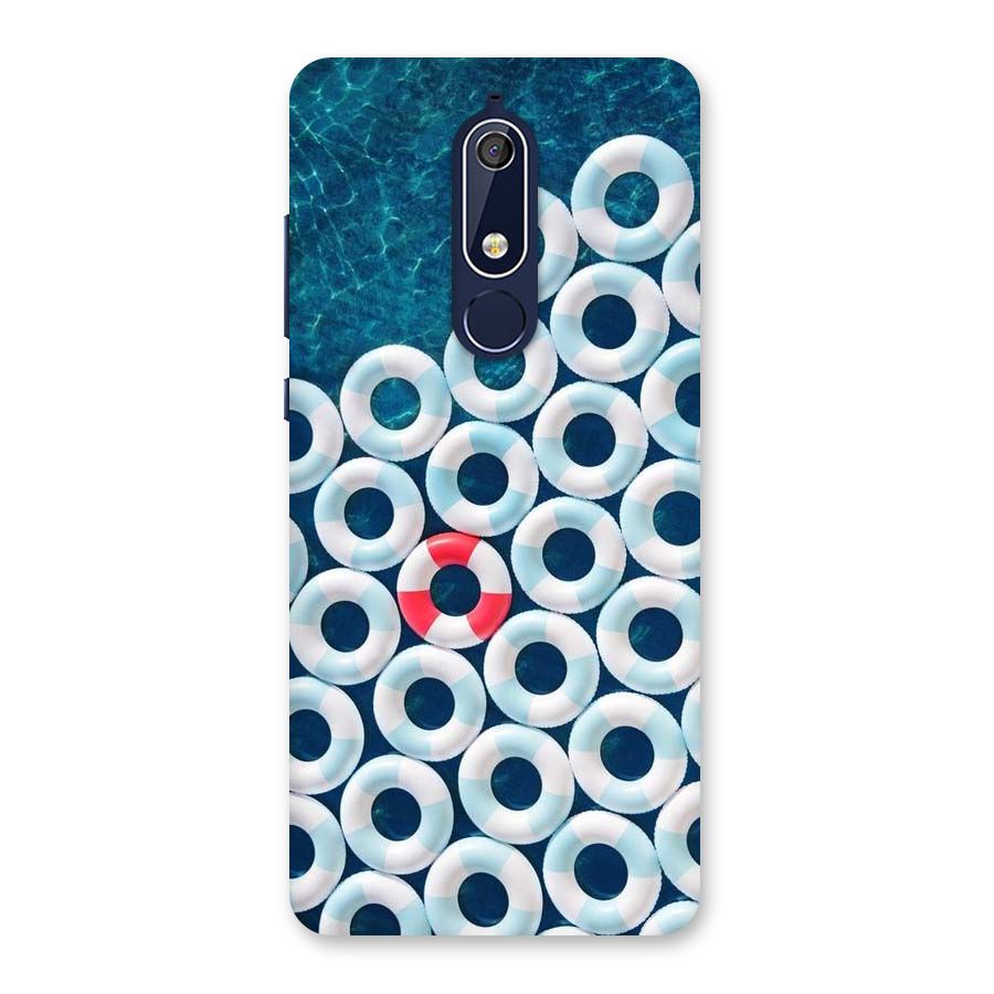 Light Blue Allure Back Case for Nokia 5.1