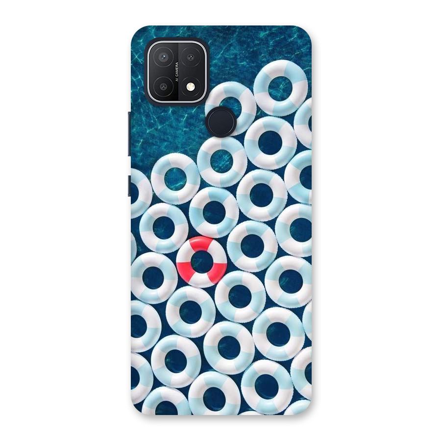Light Blue Allure Back Case for Oppo A15