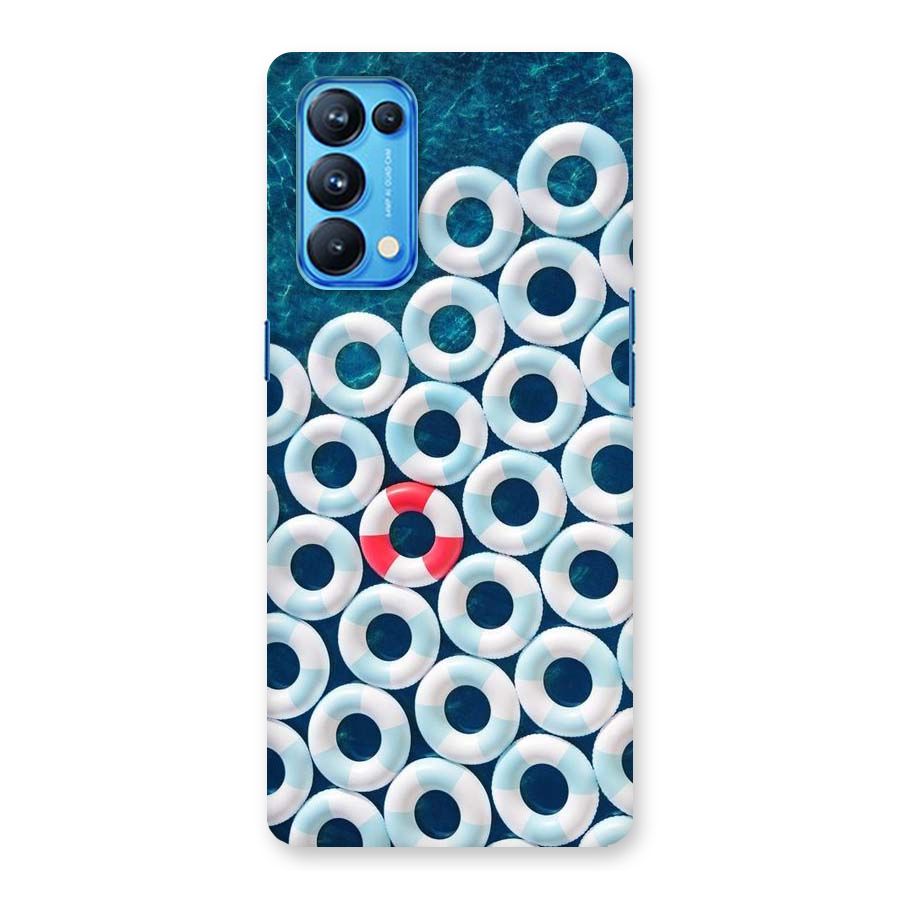 Light Blue Allure Back Case for Oppo Reno5 Pro 5G