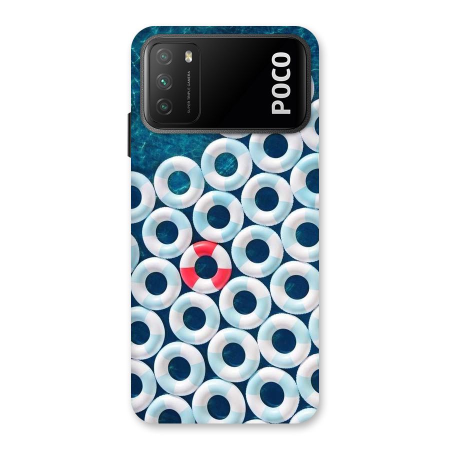 Light Blue Allure Back Case for Poco M3
