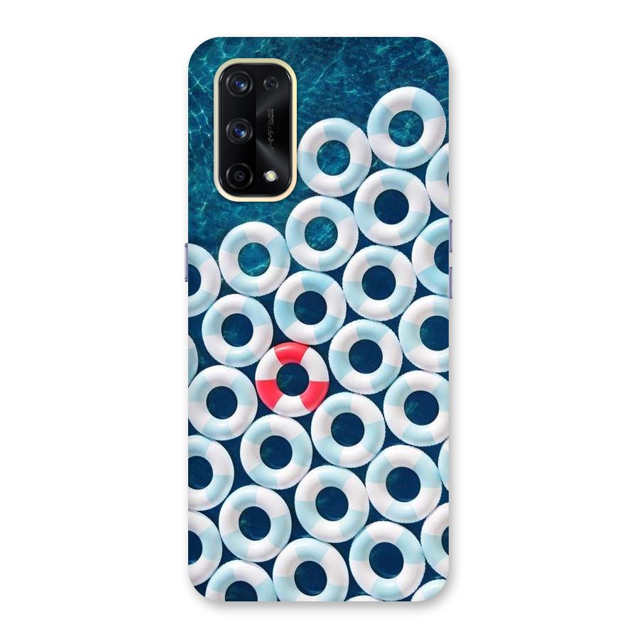 Light Blue Allure Glass Back Case for Realme X7 Pro