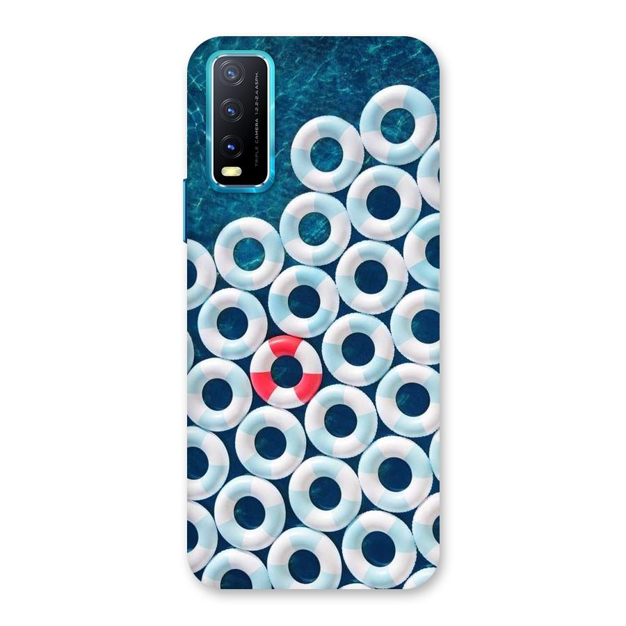 Light Blue Allure Back Case for Vivo Y20