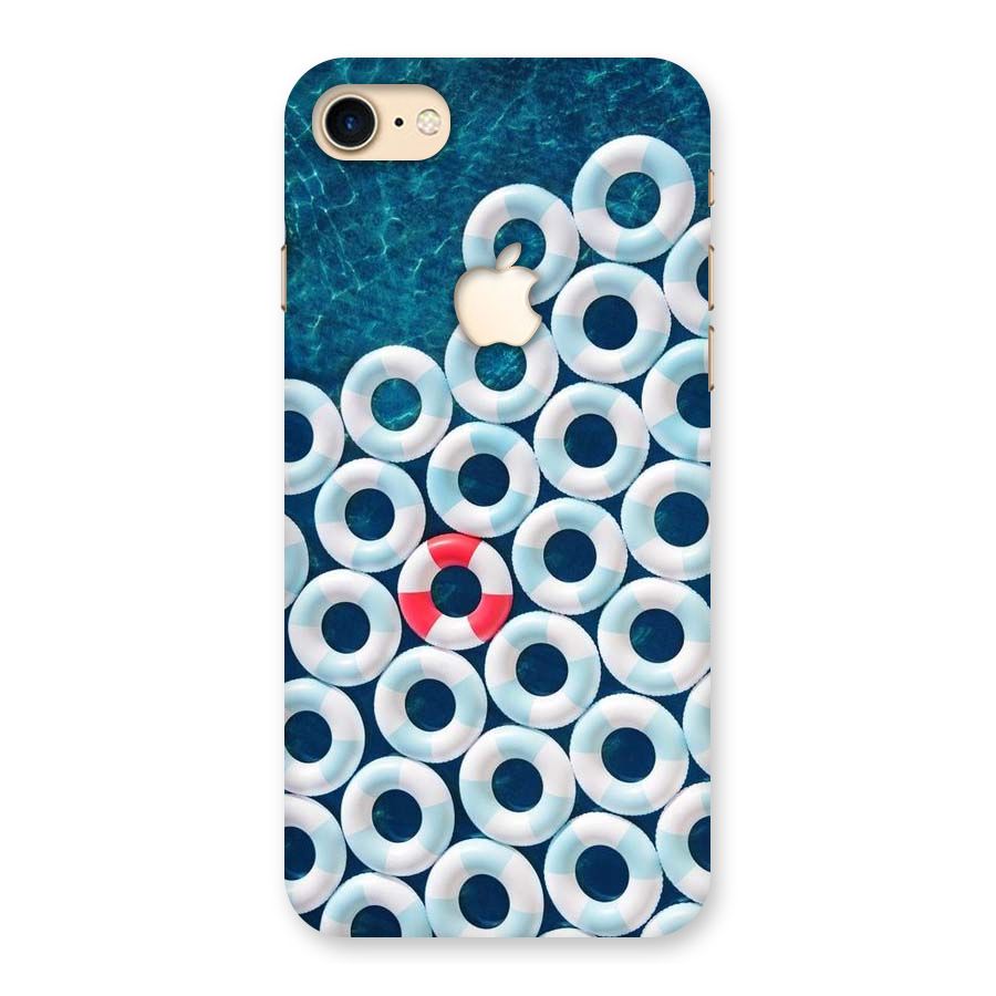 Light Blue Allure Back Case for iPhone 7 Apple Cut