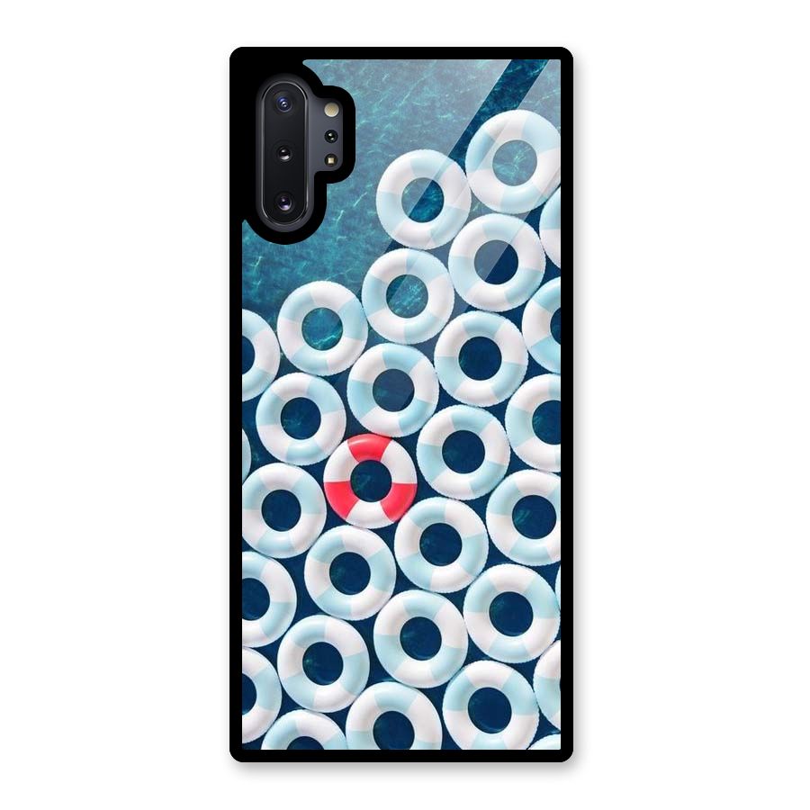 Light Blue Allure Glass Back Case for Galaxy Note 10 Plus