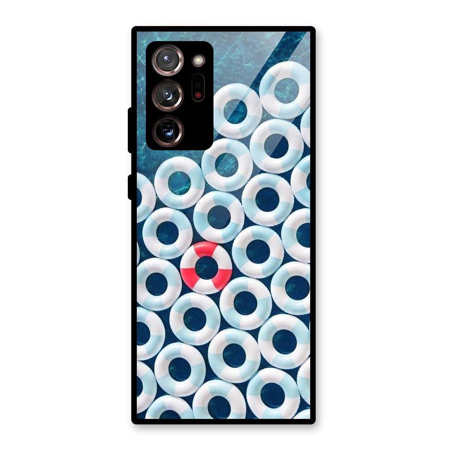Light Blue Allure Glass Back Case for Galaxy Note 20 Ultra