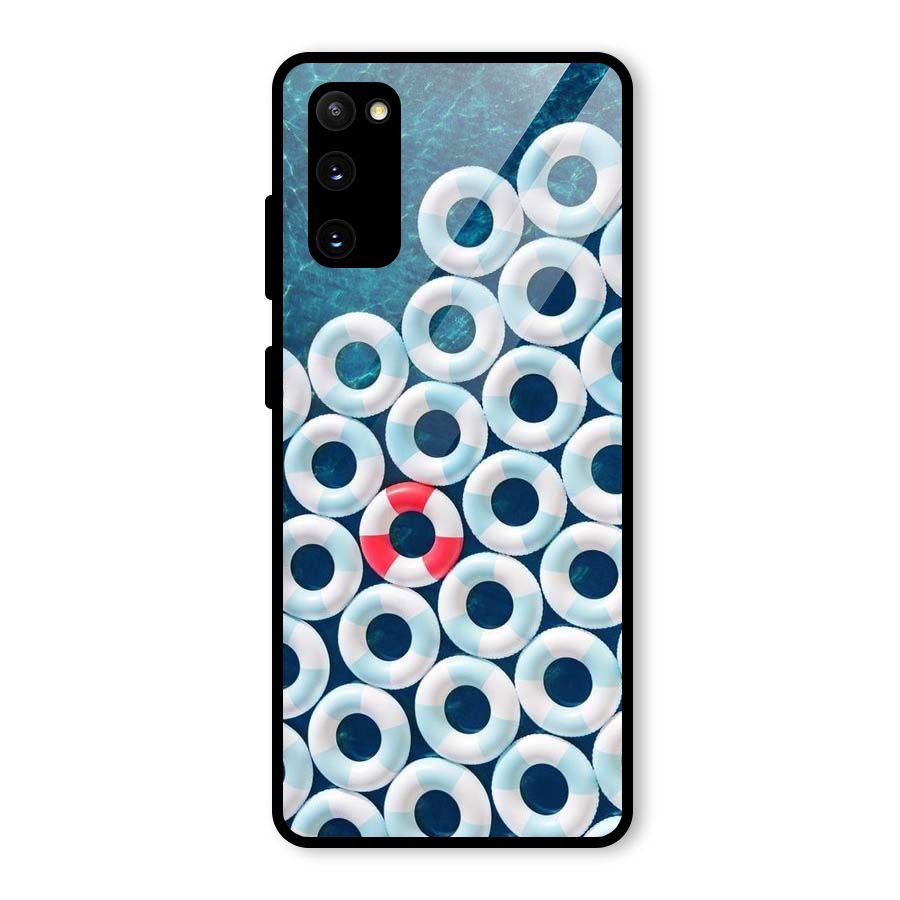 Light Blue Allure Glass Back Case for Galaxy S20 FE 5G