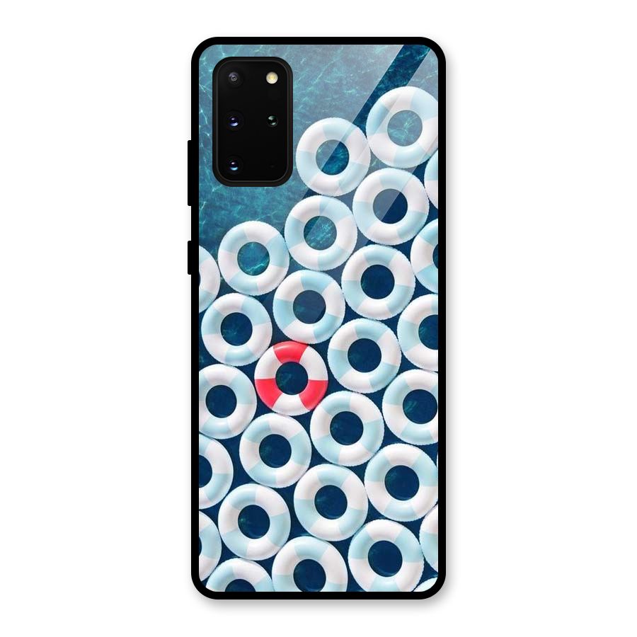 Light Blue Allure Glass Back Case for Galaxy S20 Plus