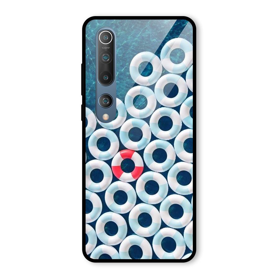 Light Blue Allure Glass Back Case for Mi 10
