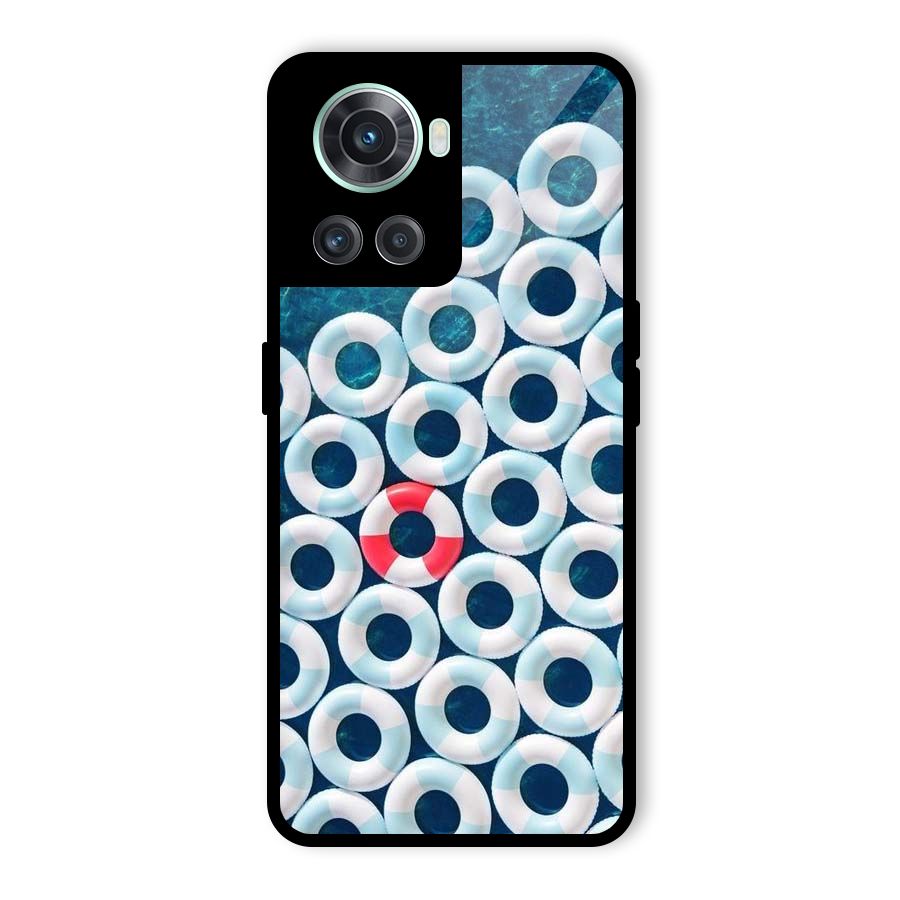 Light Blue Allure Glass Back Case for OnePlus 10R