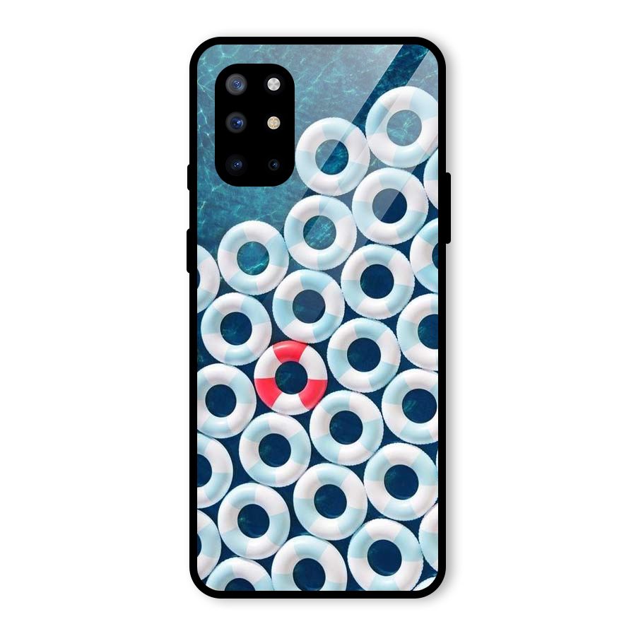Light Blue Allure Glass Back Case for OnePlus 8T