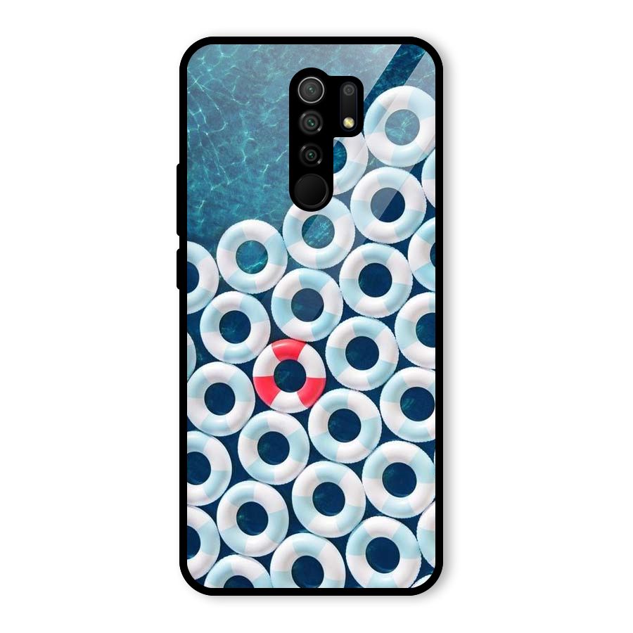Light Blue Allure Glass Back Case for Poco M2