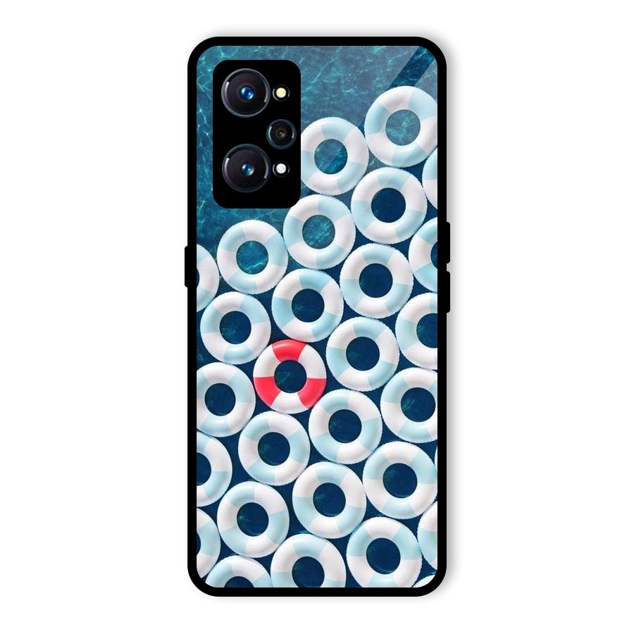 Light Blue Allure Glass Back Case for Realme GT Neo2