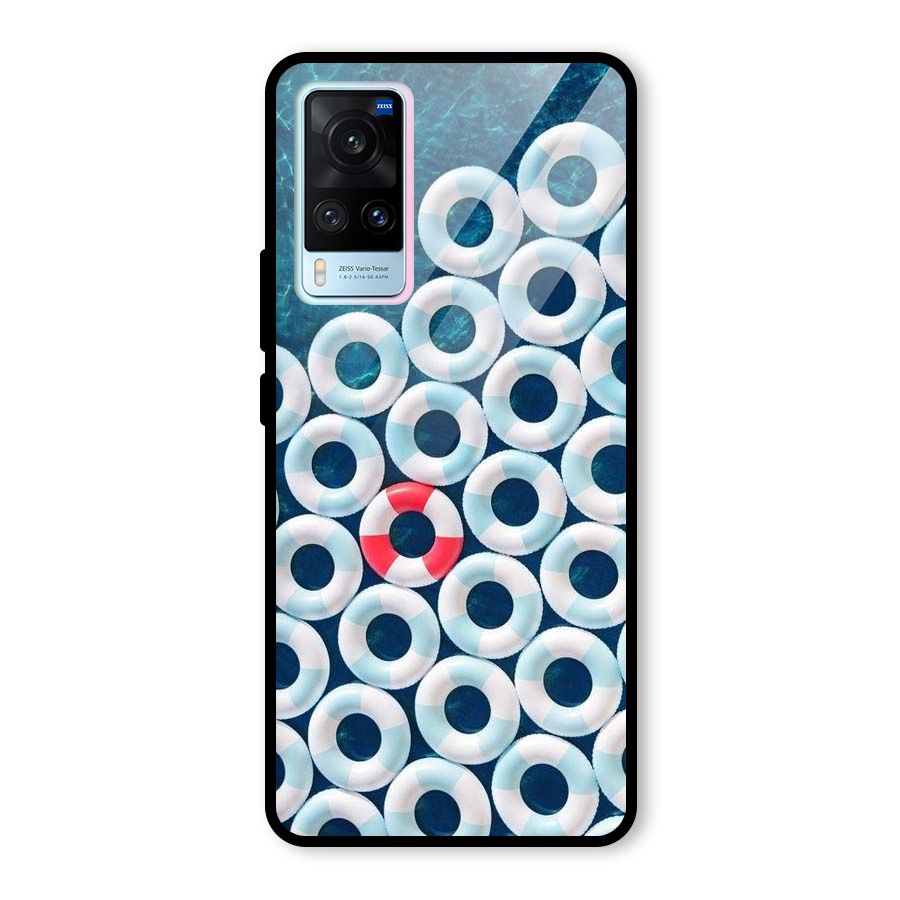 Light Blue Allure Glass Back Case for Vivo X60