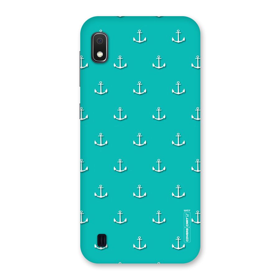Light Blue Anchor Back Case for Galaxy A10