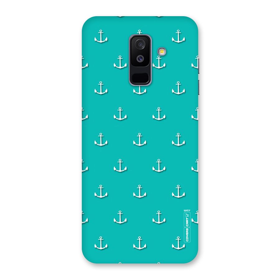 Light Blue Anchor Back Case for Galaxy A6 Plus