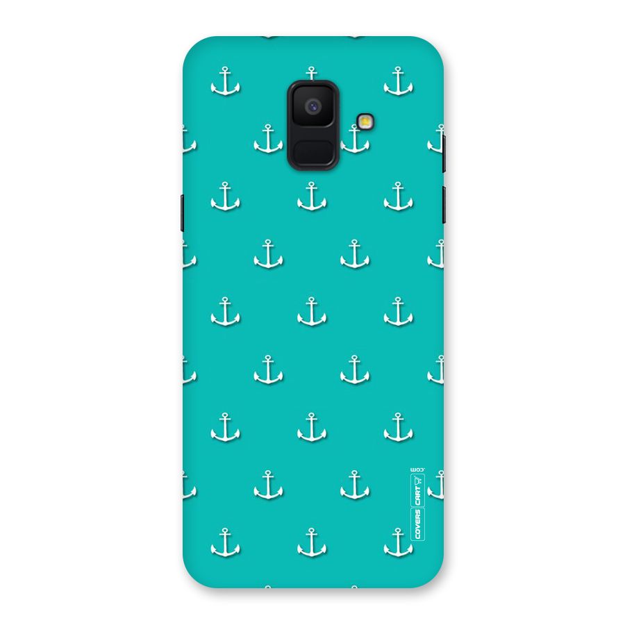 Light Blue Anchor Back Case for Galaxy A6 (2018)