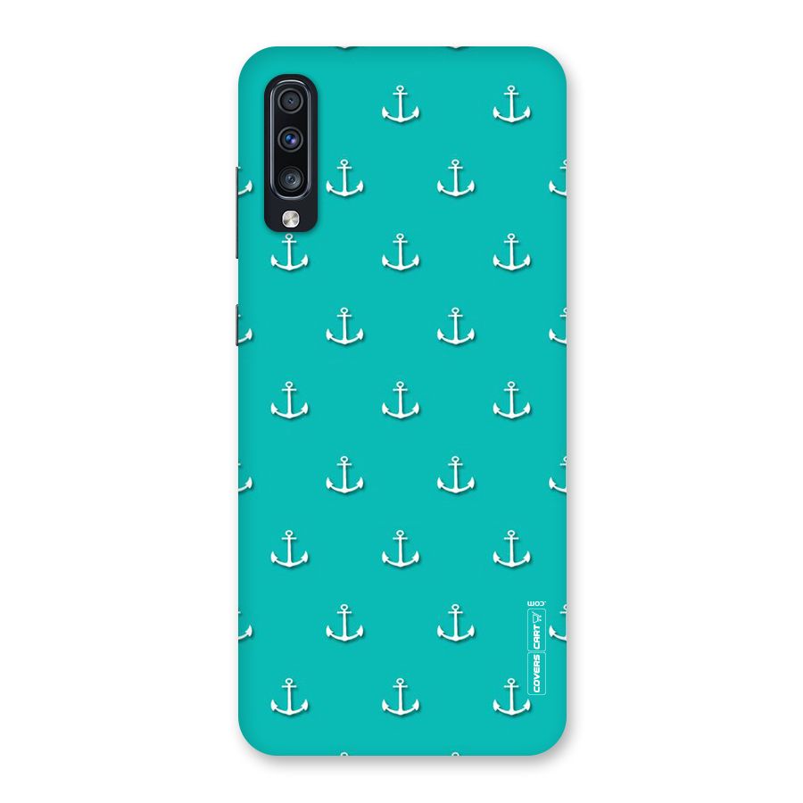 Light Blue Anchor Back Case for Galaxy A70