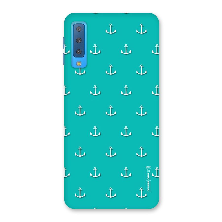 Light Blue Anchor Back Case for Galaxy A7 (2018)