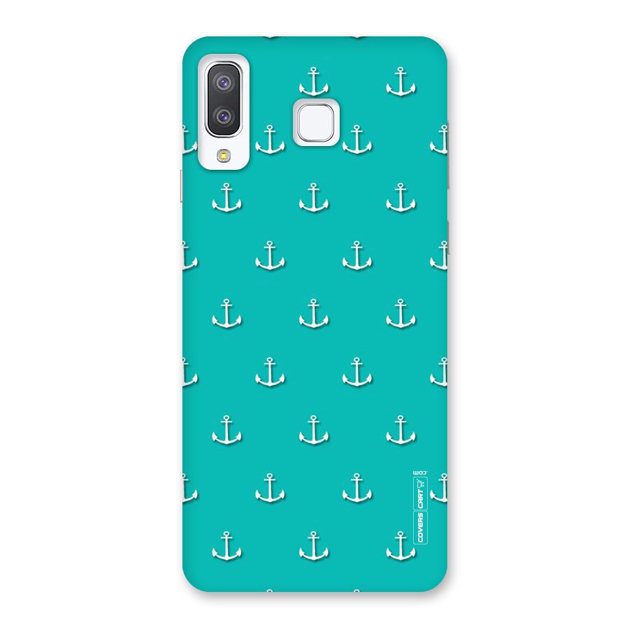 Light Blue Anchor Back Case for Galaxy A8 Star