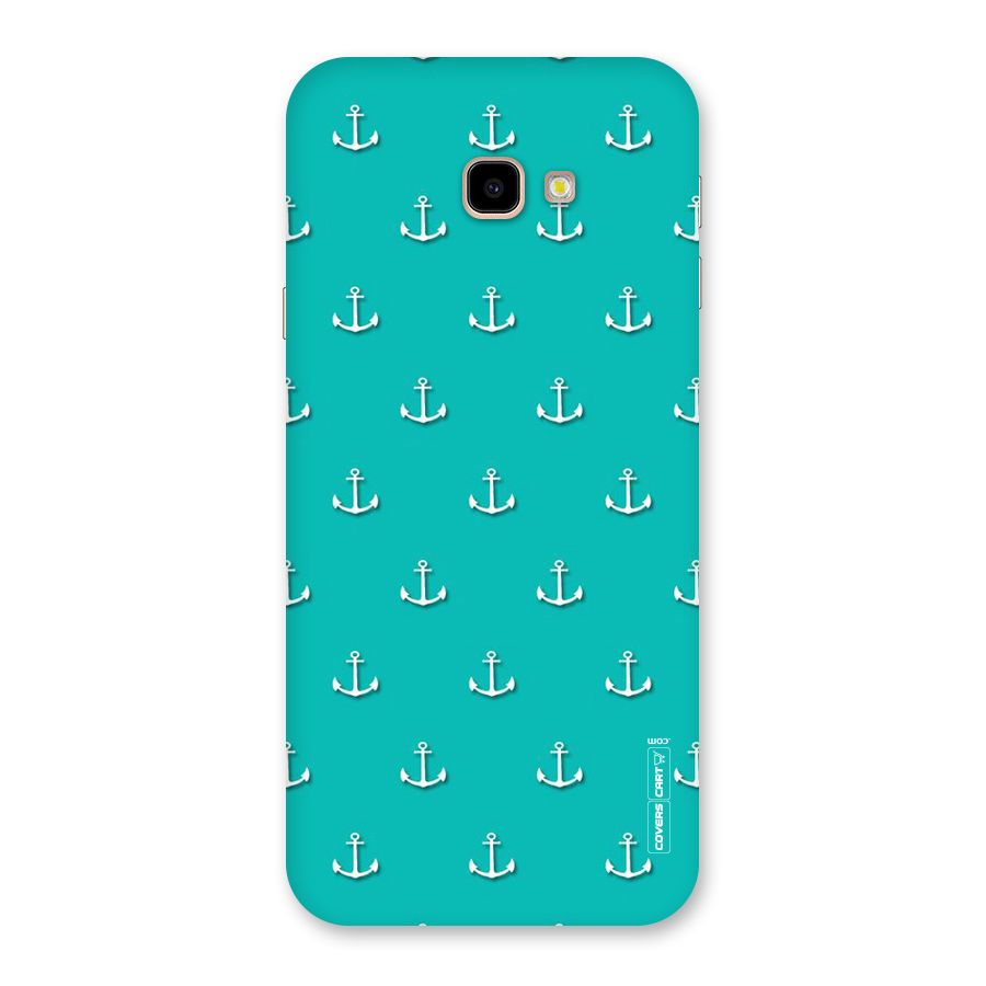 Light Blue Anchor Back Case for Galaxy J4 Plus