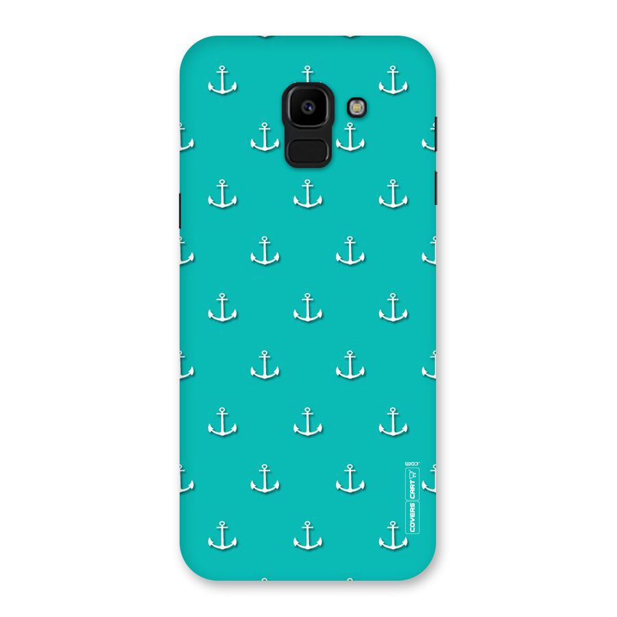 Light Blue Anchor Back Case for Galaxy J6