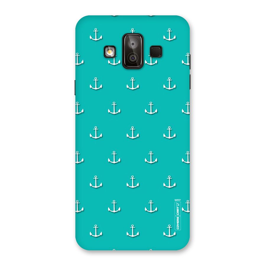 Light Blue Anchor Back Case for Galaxy J7 Duo