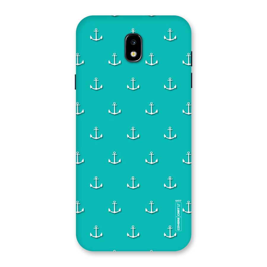 Light Blue Anchor Back Case for Galaxy J7 Pro
