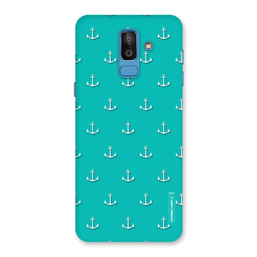 Light Blue Anchor Back Case for Galaxy J8