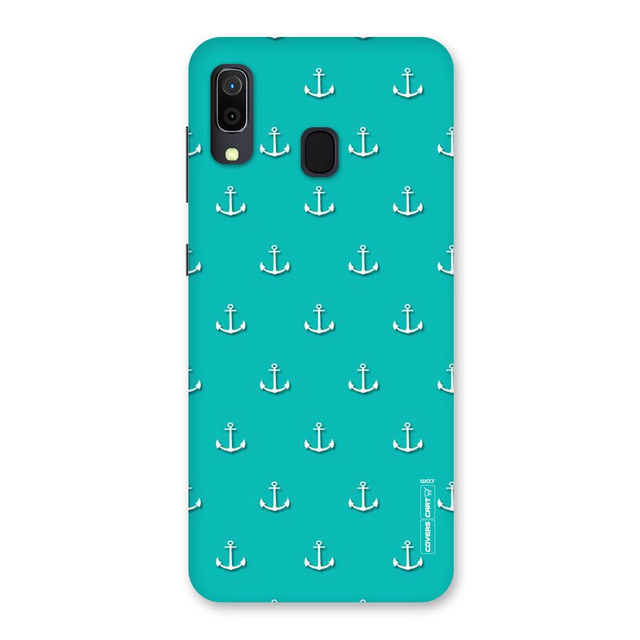 Light Blue Anchor Back Case for Galaxy M10s