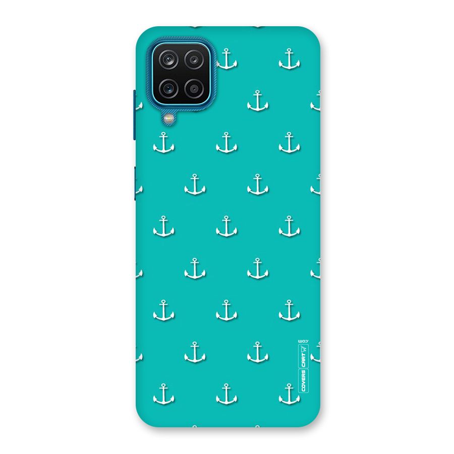Light Blue Anchor Back Case for Galaxy M12