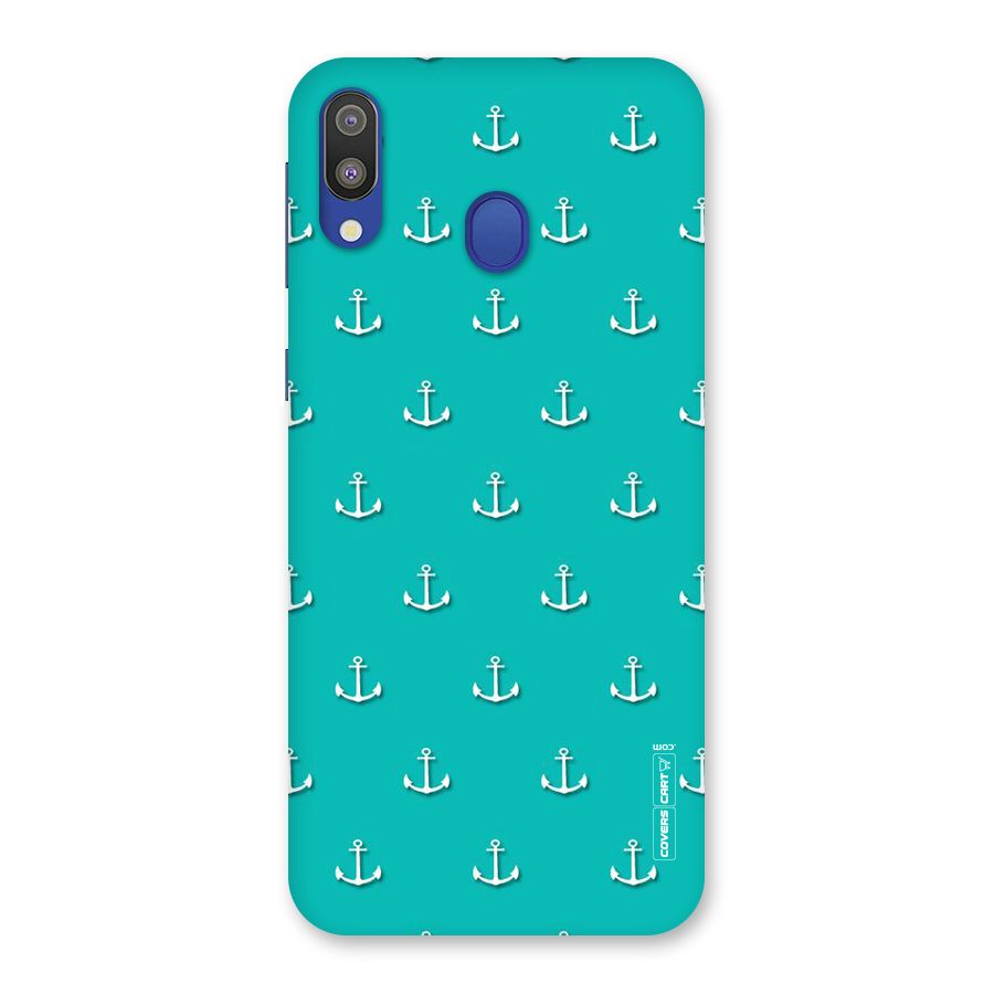 Light Blue Anchor Back Case for Galaxy M20