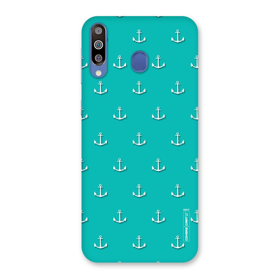 Light Blue Anchor Back Case for Galaxy M30
