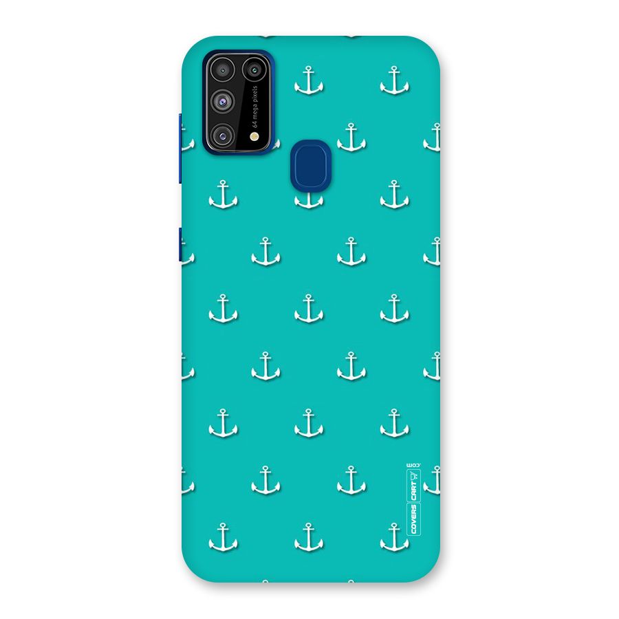 Light Blue Anchor Back Case for Galaxy M31