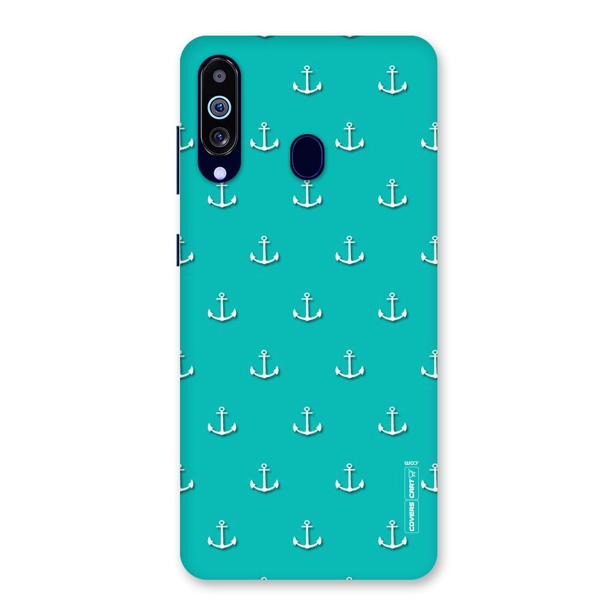 Light Blue Anchor Back Case for Galaxy M40