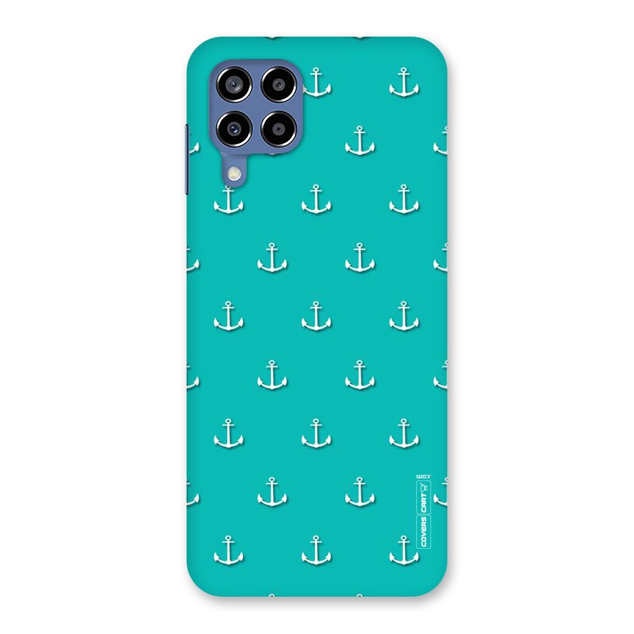 Light Blue Anchor Back Case for Galaxy M53 5G