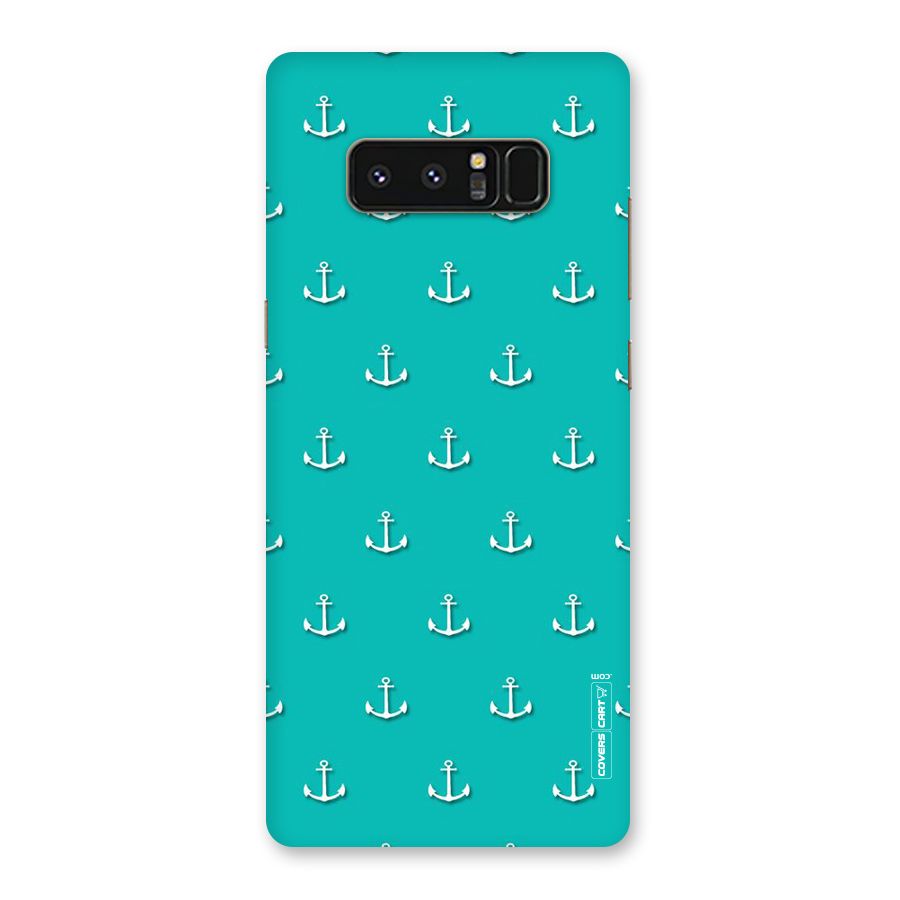 Light Blue Anchor Back Case for Galaxy Note 8